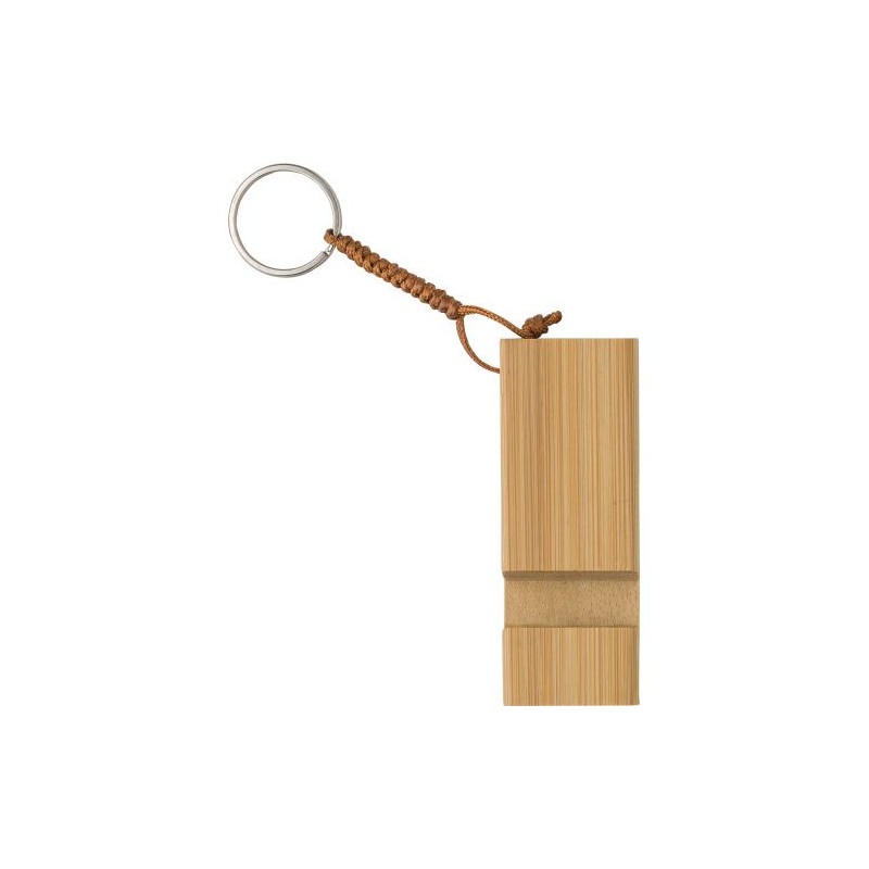 Support Éco-responsable en bambou pour téléphone - Kian Matières : bambou Couleurs : bambou personnalisable avec votre logo