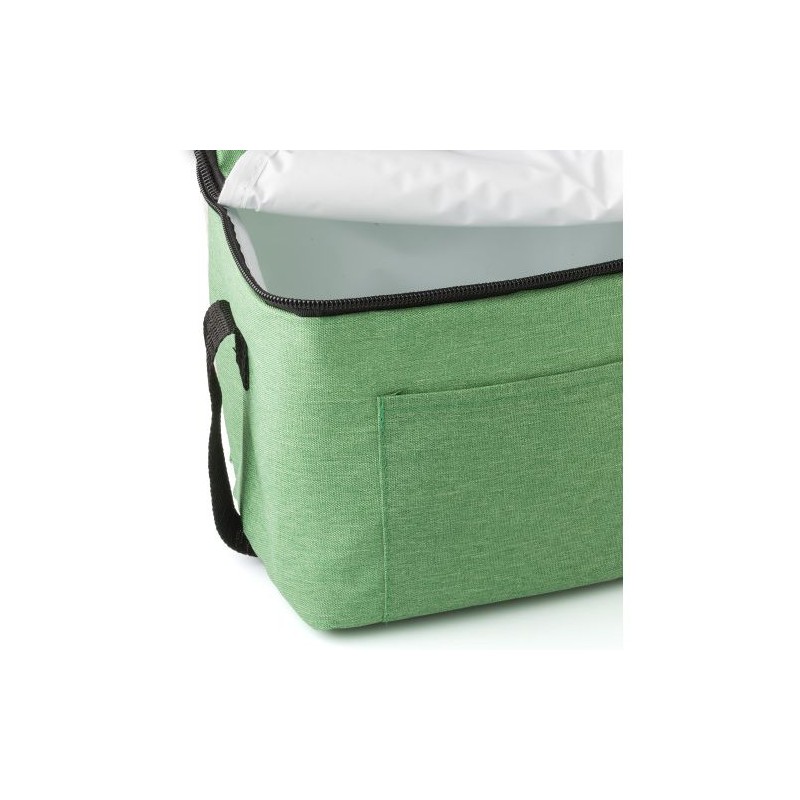 Sac isotherme  en polyester rPET personnalisé Isabella Matières : polyester Couleurs : noir objet promotionnel éco-responsable