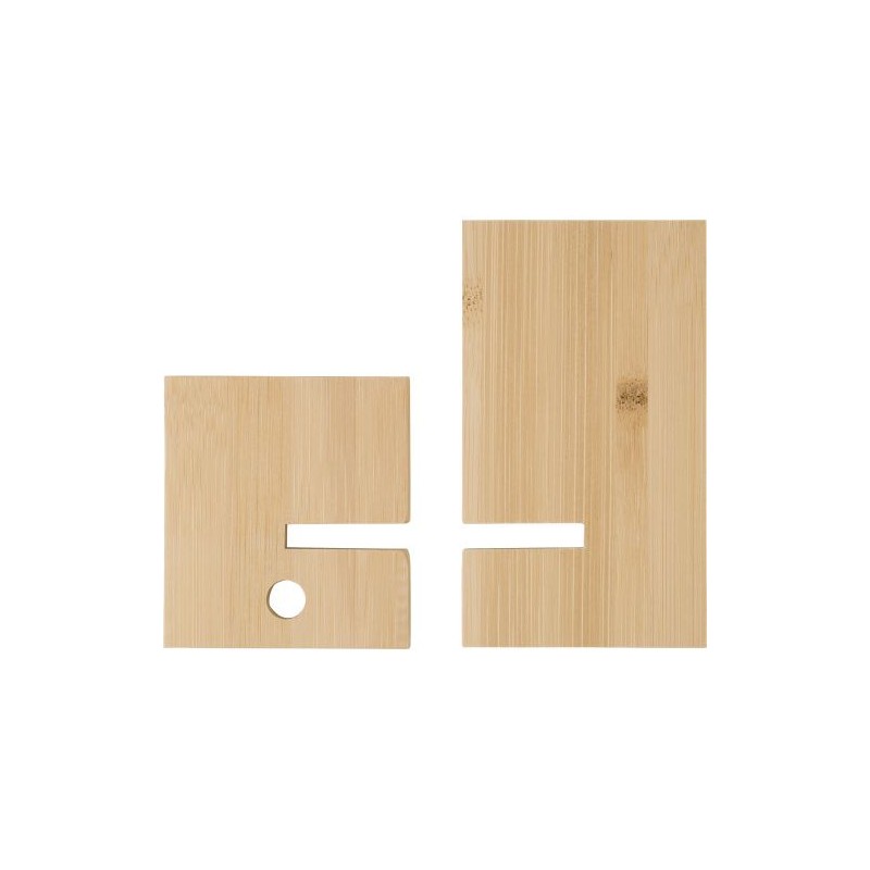 Support Éco-responsable en Bambou pour Téléphone - Margarita Matières : bambou Couleurs : bambou personnalisable avec votre logo