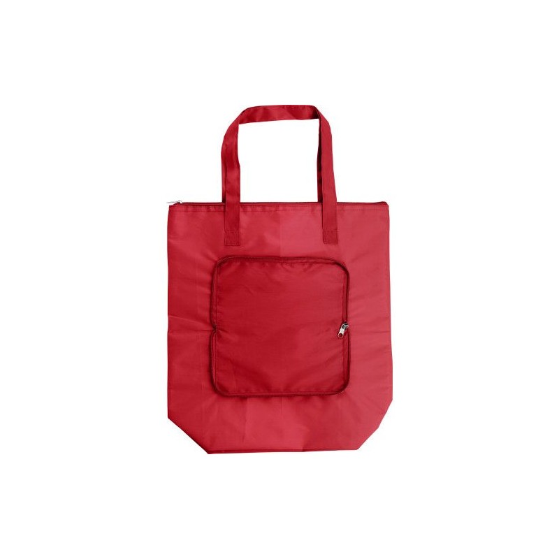 Sac isotherme pratique en polyester pour vos courses - Hal Matières : polyester Couleurs : vert citron cadeau entreprise pas che