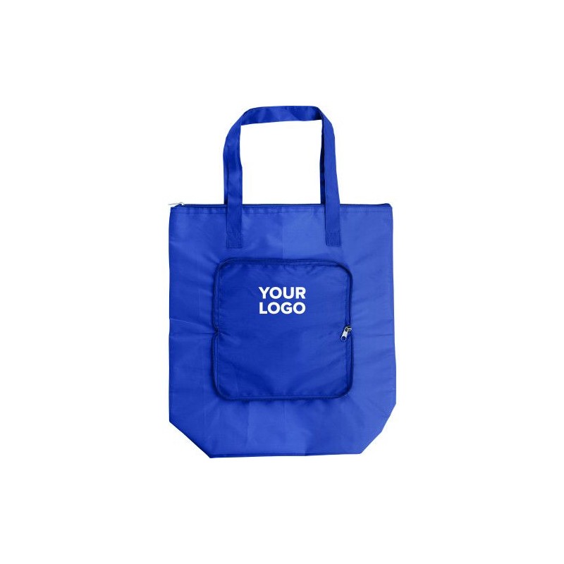 Sac isotherme pratique en polyester pour vos courses - Hal Matières : polyester Couleurs : vert citron cadeau entreprise pas che