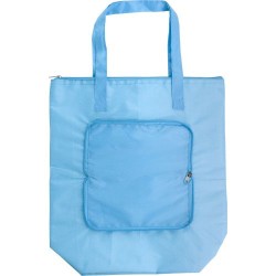 Sac isotherme pratique en polyester pour vos courses - Hal Matières : polyester Couleurs : bleu clair impression haute définitio