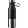 Gourde isotherme en acier inoxydable de 600 ml personnalisée Will Matières : silicone Couleurs : noir