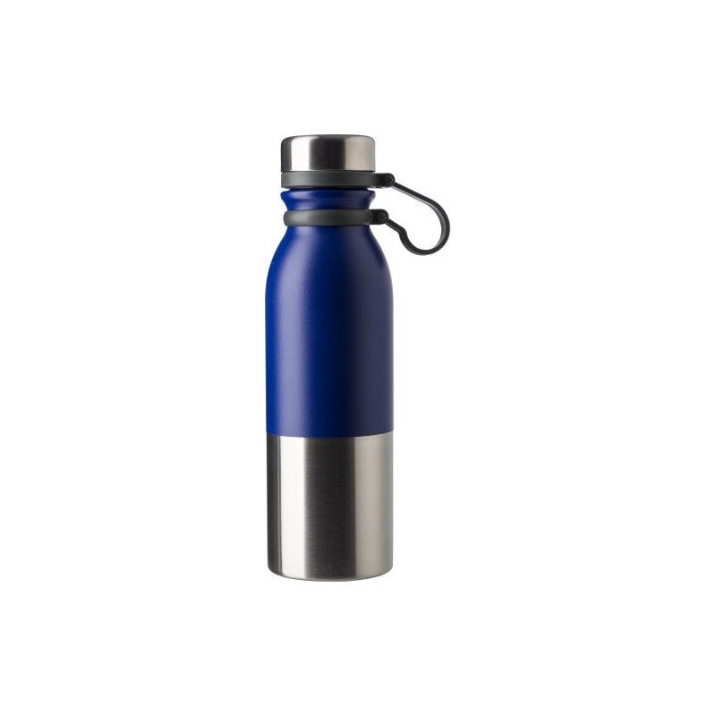 Gourde isotherme en acier inoxydable de 600 ml personnalisée Will Matières : silicone Couleurs : noir objet promo petit budget
