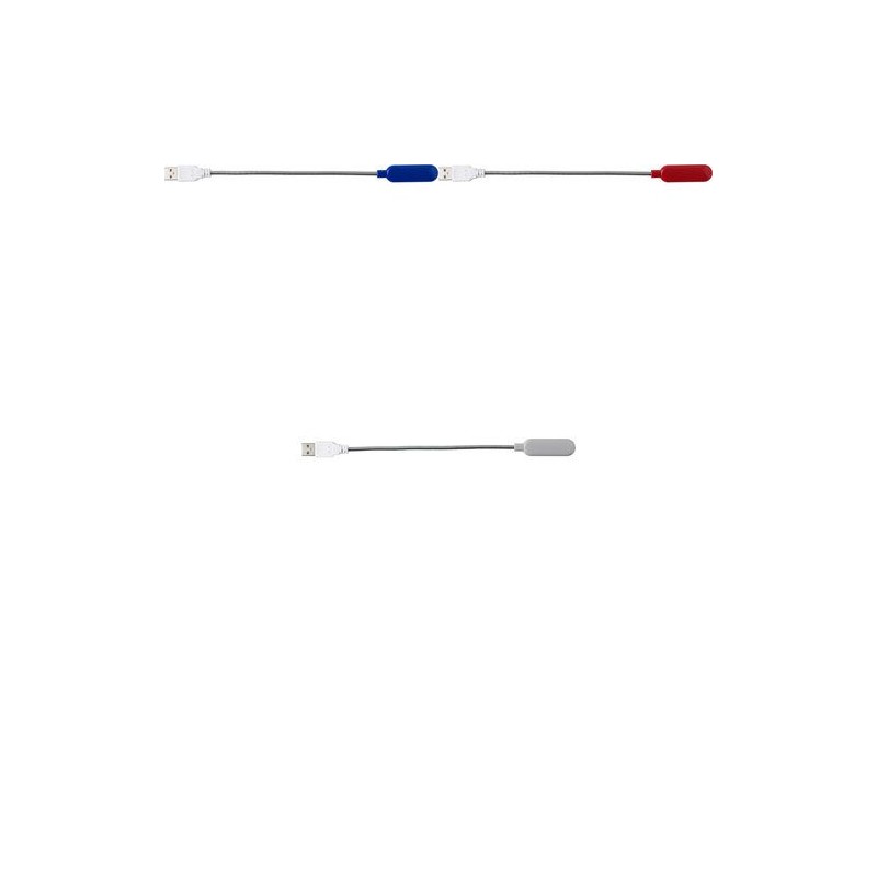 Liseuse USB Personnalisée en ABS et Métal - Modèle Lola Matières : cuivre Couleurs : rouge impression haute définition