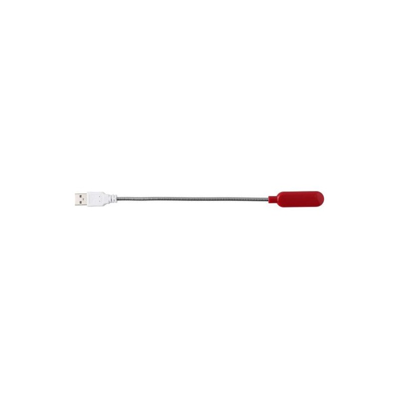 Liseuse USB Personnalisée en ABS et Métal - Modèle Lola Matières : cuivre Couleurs : rouge cadeau collaborateur premium