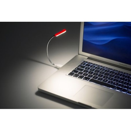 Liseuse USB Personnalisée en ABS et Métal - Modèle Lola Matières : cuivre Couleurs : rouge impression logo haute qualité