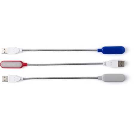 Liseuse USB Personnalisée en ABS et Métal - Modèle Lola Matières : cuivre Couleurs : rouge marquage couleur éclatante