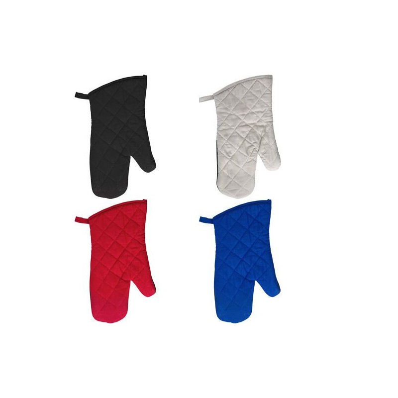 Gant antidérapant en coton  de cuisine Elsie Matières : coton Couleurs : rouge impression haute définition