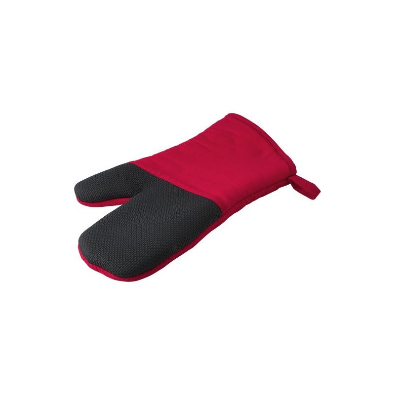 Gant antidérapant en coton  de cuisine Elsie Matières : coton Couleurs : rouge objet promo petit budget