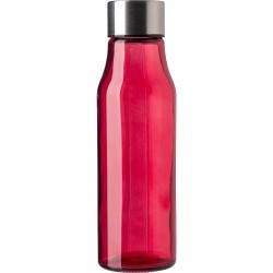 Bouteille  en verre et acier inoxydable 500 ml Andrei Matières : acier inoxydable Couleurs : rouge impression haute définition