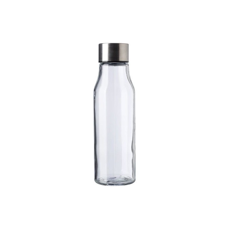 Bouteille  en verre et acier inoxydable 500 ml Andrei Matières : acier inoxydable Couleurs : naturel personnalisable avec votre 
