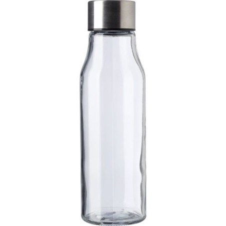 Bouteille  en verre et acier inoxydable 500 ml Andrei Matières : acier inoxydable Couleurs : naturel personnalisable avec votre 