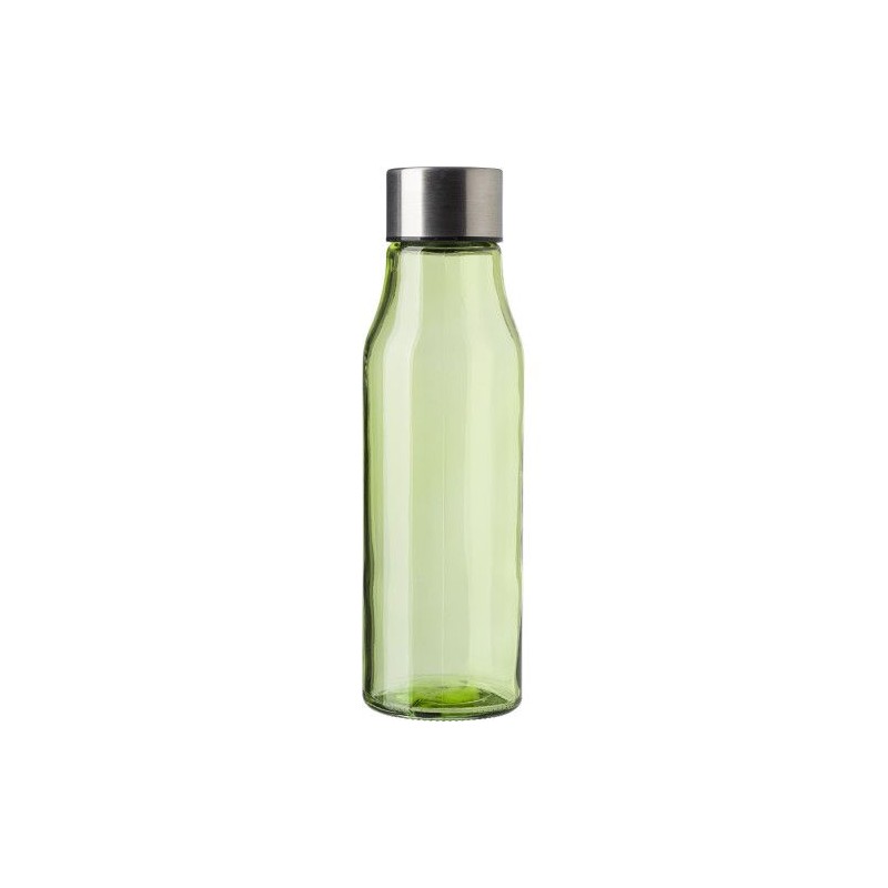 Bouteille  en verre et acier inoxydable 500 ml Andrei Matières : acier inoxydable Couleurs : naturel marquage couleur éclatante