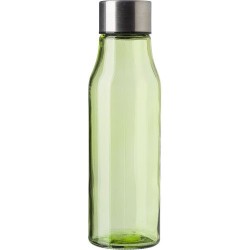 Bouteille  en verre et acier inoxydable 500 ml Andrei Matières : acier inoxydable Couleurs : vert citron goodies publicitaire év