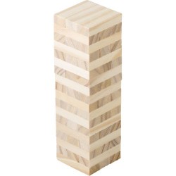 Jeu d'adresse personnalisé en pin - Gisa, cadeau idéal pas cher Matières : bois Couleurs : brun