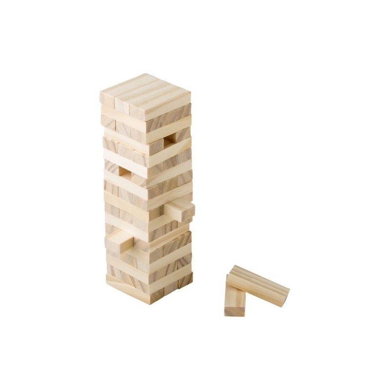 Jeu d'adresse personnalisé en pin - Gisa, cadeau idéal pas cher Matières : bois Couleurs : brun marquage laser ultra précis