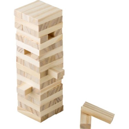 Jeu d'adresse personnalisé en pin - Gisa, cadeau idéal pas cher Matières : bois Couleurs : brun marquage laser ultra précis