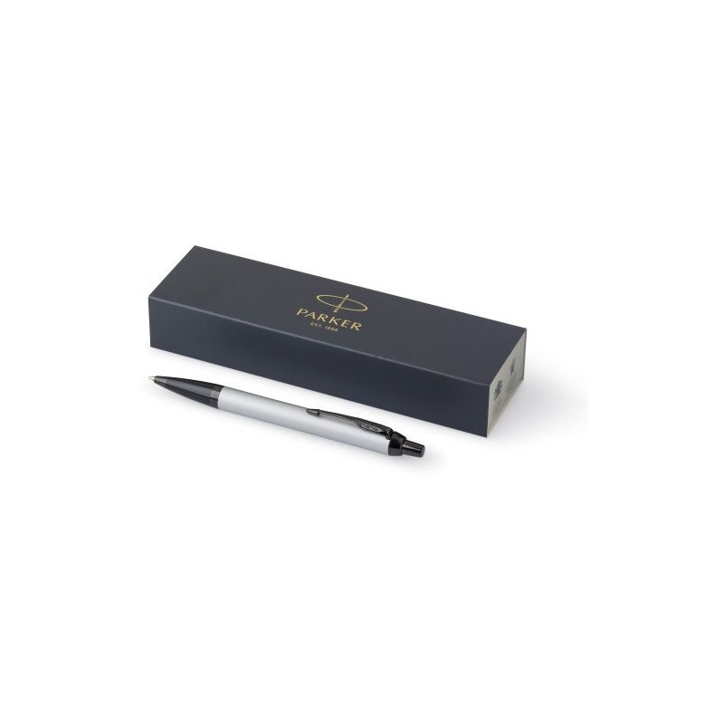 Stylo bille en métal luxe Parker IM - Cadeau d'entreprise Matières : métal Couleurs : noir cadeau collaborateur premium