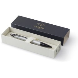 Stylo bille en métal luxe Parker IM - Cadeau d'entreprise Matières : métal Couleurs : gris goodies entreprise design
