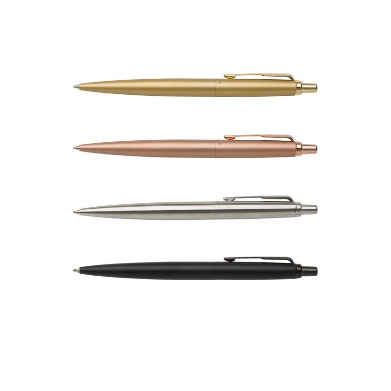 Stylo bille chrome personnalisé Jotter XL Parker - Précision et Élégance Matières : chrome Couleurs : noir impression haute défi