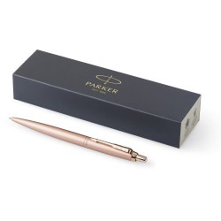 Stylo bille chrome personnalisé Jotter XL Parker - Précision et Élégance Matières : chrome Couleurs : rose cadeau affaires éléga