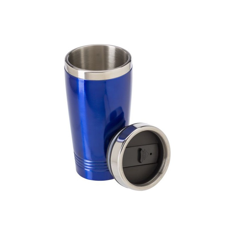Mug isotherme double paroi de 450 ml personnalisé Velma Matières : bois Couleurs : blanc personnalisation sur mesure
