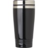 Mug isotherme double paroi de 450 ml personnalisé Velma Matières : bois Couleurs : noir impression haute définition