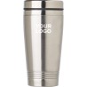 Mug isotherme double paroi de 450 ml personnalisé Velma Matières : bois Couleurs : bleu goodies publicitaire événementiel