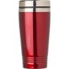 Mug isotherme double paroi de 450 ml personnalisé Velma Matières : bois Couleurs : rouge cadeau entreprise pas cher