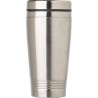Mug isotherme double paroi de 450 ml personnalisé Velma Matières : bois Couleurs : argenté goodies publicitaire événementiel
