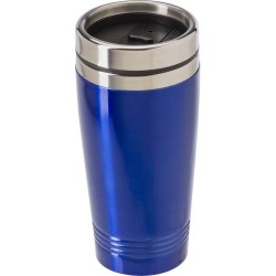 Mug isotherme double paroi de 450 ml personnalisé Velma Matières : bois Couleurs : argenté goodies entreprise design