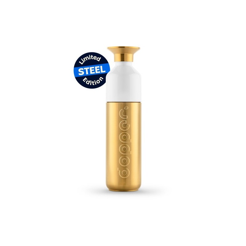 Gourde Sportive Éco-responsable Personnalisable 490 ml - Dopper Solid Steel marquage laser ultra précis