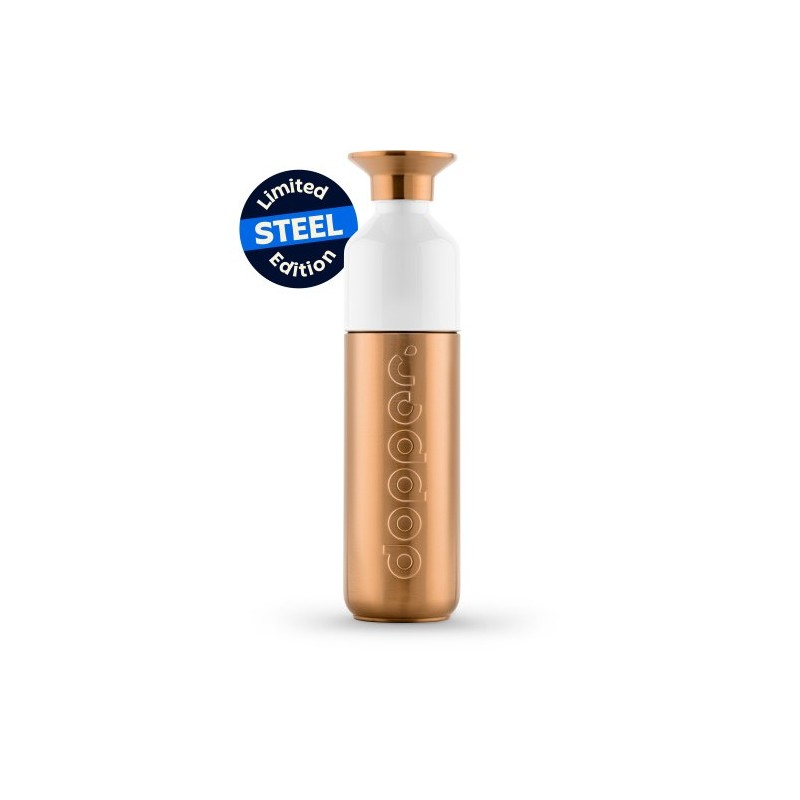 Gourde Sportive Éco-responsable Personnalisable 490 ml - Dopper Solid Steel objet promotionnel éco-responsable