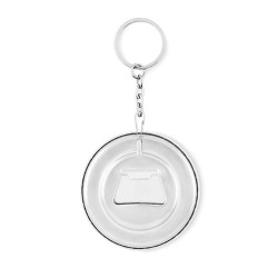 Décapsuleur métal personnalisé porte-clés PIN FLASK Matières : métal Couleurs : argenté mat cadeau entreprise pas cher