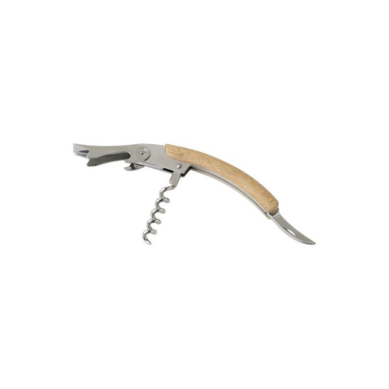 Tire-bouchon personnalisé en bambou Lenny Matières : bambou Couleurs : brun livraison express 24h 48h