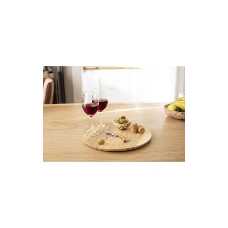 Tire-bouchon personnalisé en bambou Lenny Matières : bambou Couleurs : brun cadeau collaborateur premium