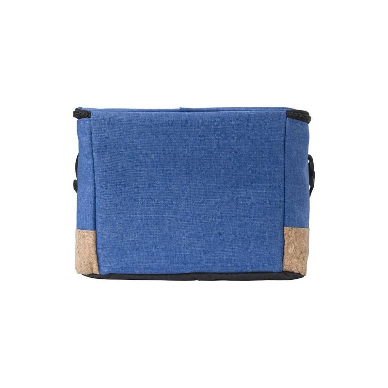 Sac isotherme personnalisé en polyester Dieter Matières : bois Couleurs : bleu objet promotionnel éco-responsable