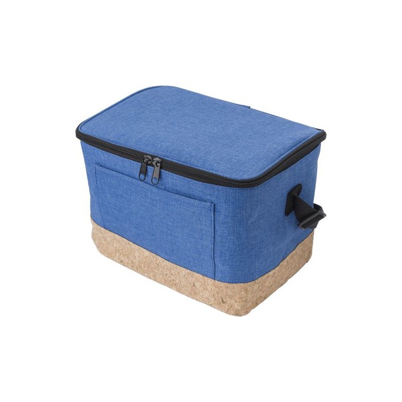Sac isotherme personnalisé en polyester Dieter Matières : bois Couleurs : bleu personnalisation sur mesure