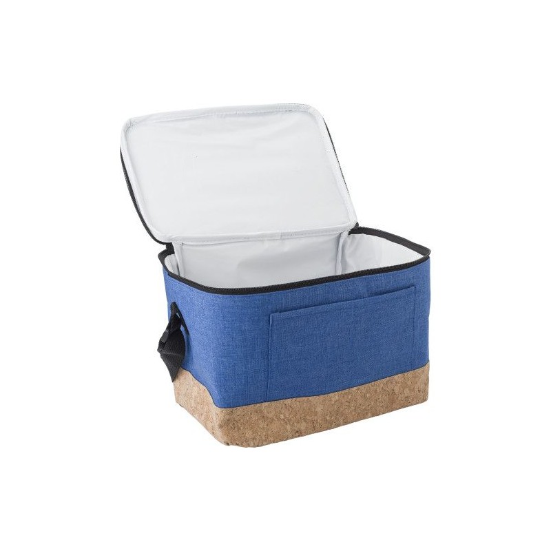 Sac isotherme personnalisé en polyester Dieter Matières : bois Couleurs : bleu personnalisable avec votre logo