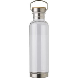 Bouteille  en plastique Tritan de 800 ml - Mahmoud Matières : bambou Couleurs : naturel