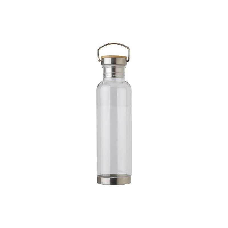 Bouteille  en plastique Tritan de 800 ml - Mahmoud Matières : bambou Couleurs : naturel