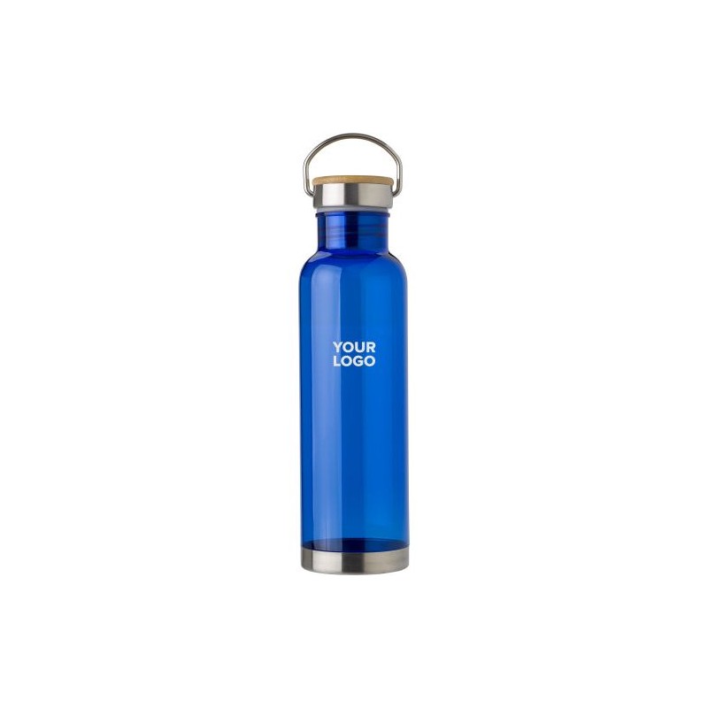 Bouteille  en plastique Tritan de 800 ml - Mahmoud Matières : bambou Couleurs : naturel cadeau entreprise pas cher
