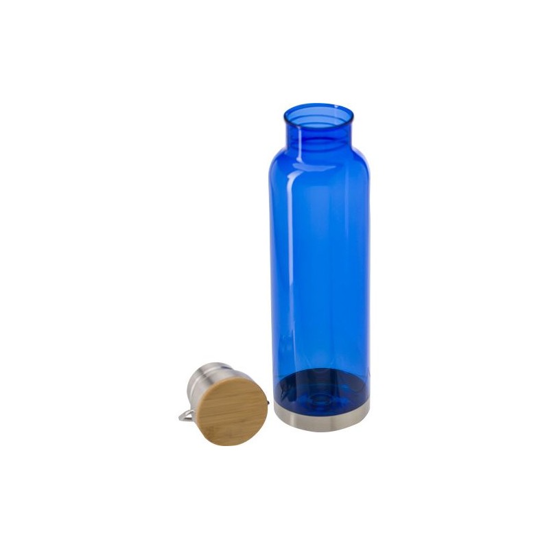 Bouteille  en plastique Tritan de 800 ml - Mahmoud Matières : bambou Couleurs : naturel marquage laser ultra précis