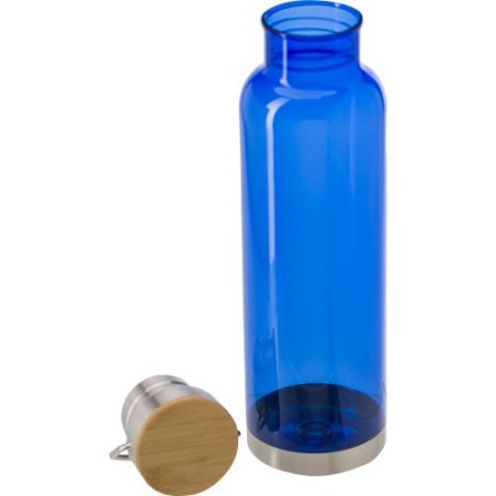 Bouteille  en plastique Tritan de 800 ml - Mahmoud Matières : bambou Couleurs : naturel marquage laser ultra précis