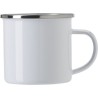 Mug Émaillé Personnalisé en Acier Inoxydable - Jamaal Matières : métal Couleurs : blanc personnalisable avec votre logo