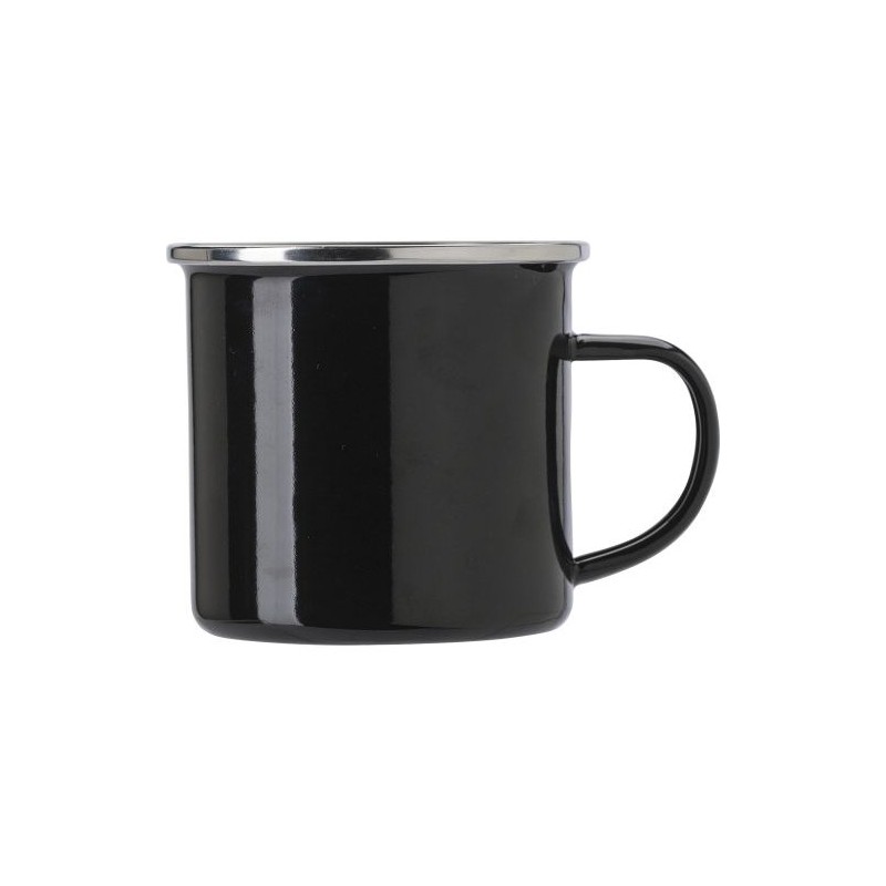 Mug Émaillé Personnalisé en Acier Inoxydable - Jamaal Matières : métal Couleurs : blanc goodies publicitaire événementiel
