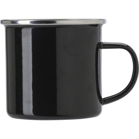 Mug Émaillé Personnalisé en Acier Inoxydable - Jamaal Matières : métal Couleurs : blanc goodies publicitaire événementiel