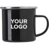 Mug Émaillé Personnalisé en Acier Inoxydable - Jamaal Matières : métal Couleurs : blanc marquage laser ultra précis
