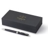 Stylo bille luxe personnalisé Parker Sonnet Matières : métal Couleurs : bleu impression haute définition